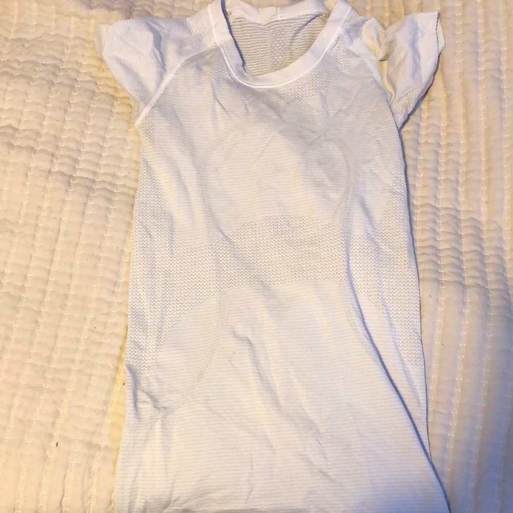 White Lululemon Swiftly Shirt